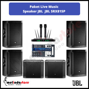 Paket Live Music Speaker Aktif JBL SRX815P